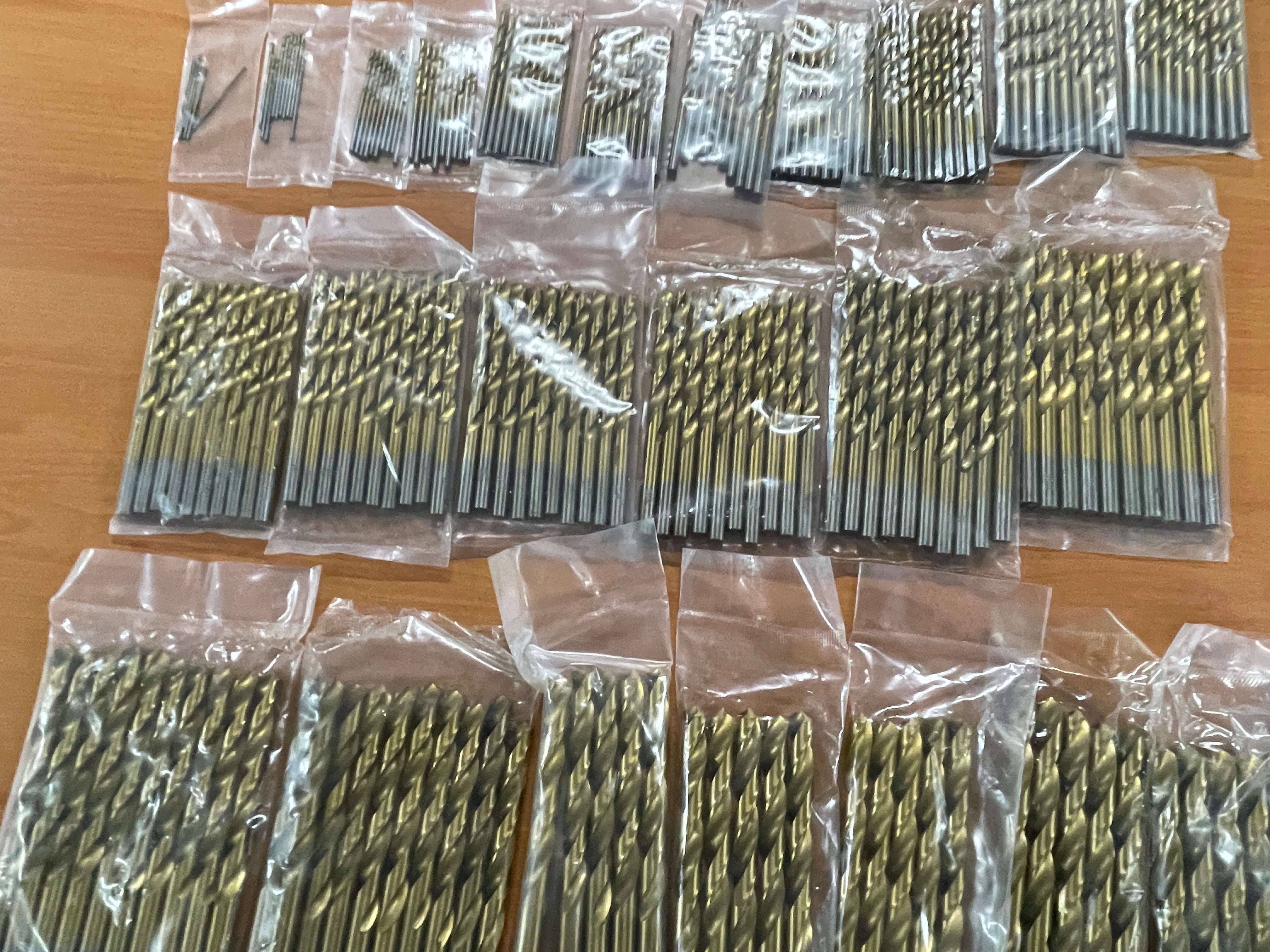 1mm-14mm 10 Pack Titanium Drill Bits Straight Shank For Wood Aluminium