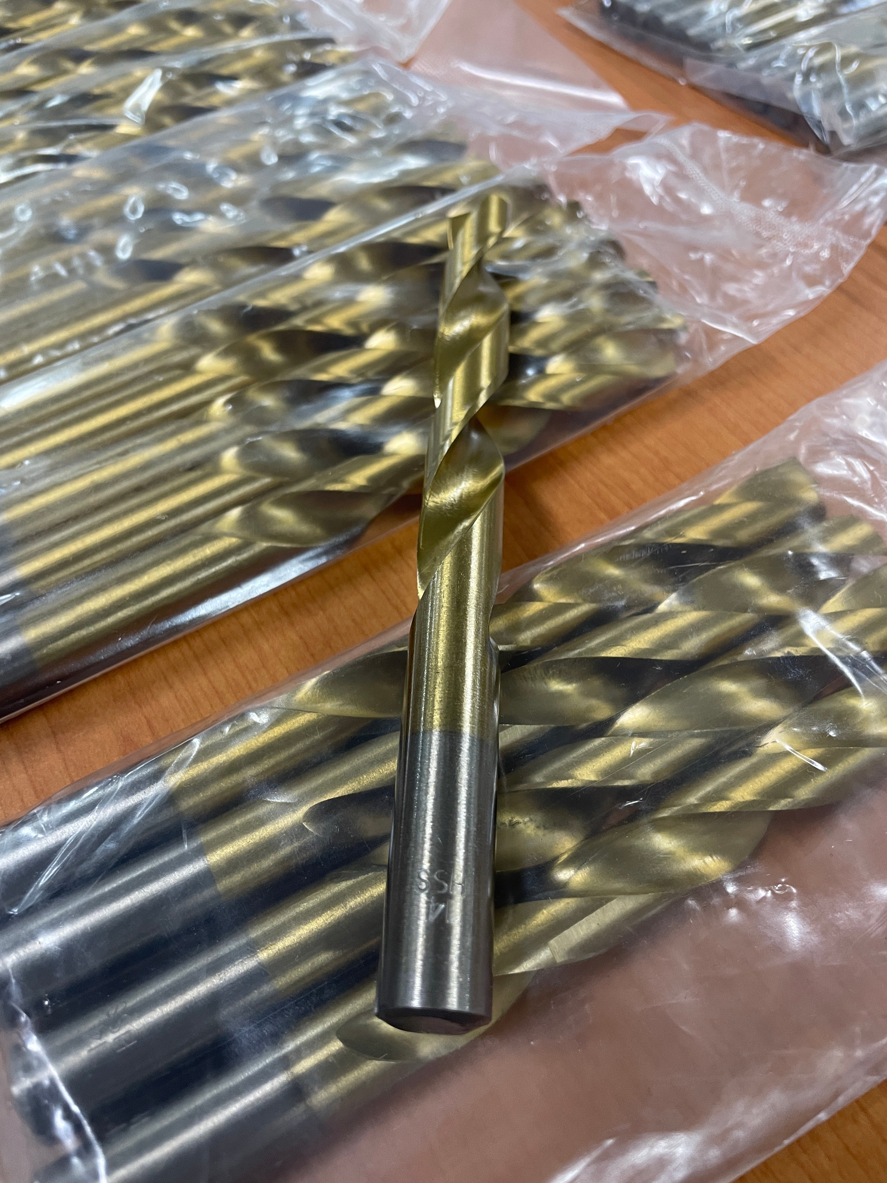1mm-14mm 10 Pack Titanium Drill Bits Straight Shank For Wood Aluminium