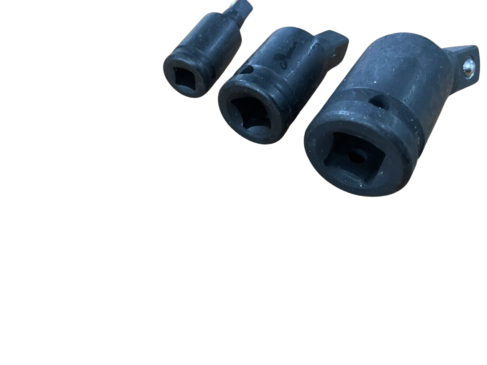 3 Piece Swivel Impact Socket Adapter Set  1/2" 3/8" 1/4"