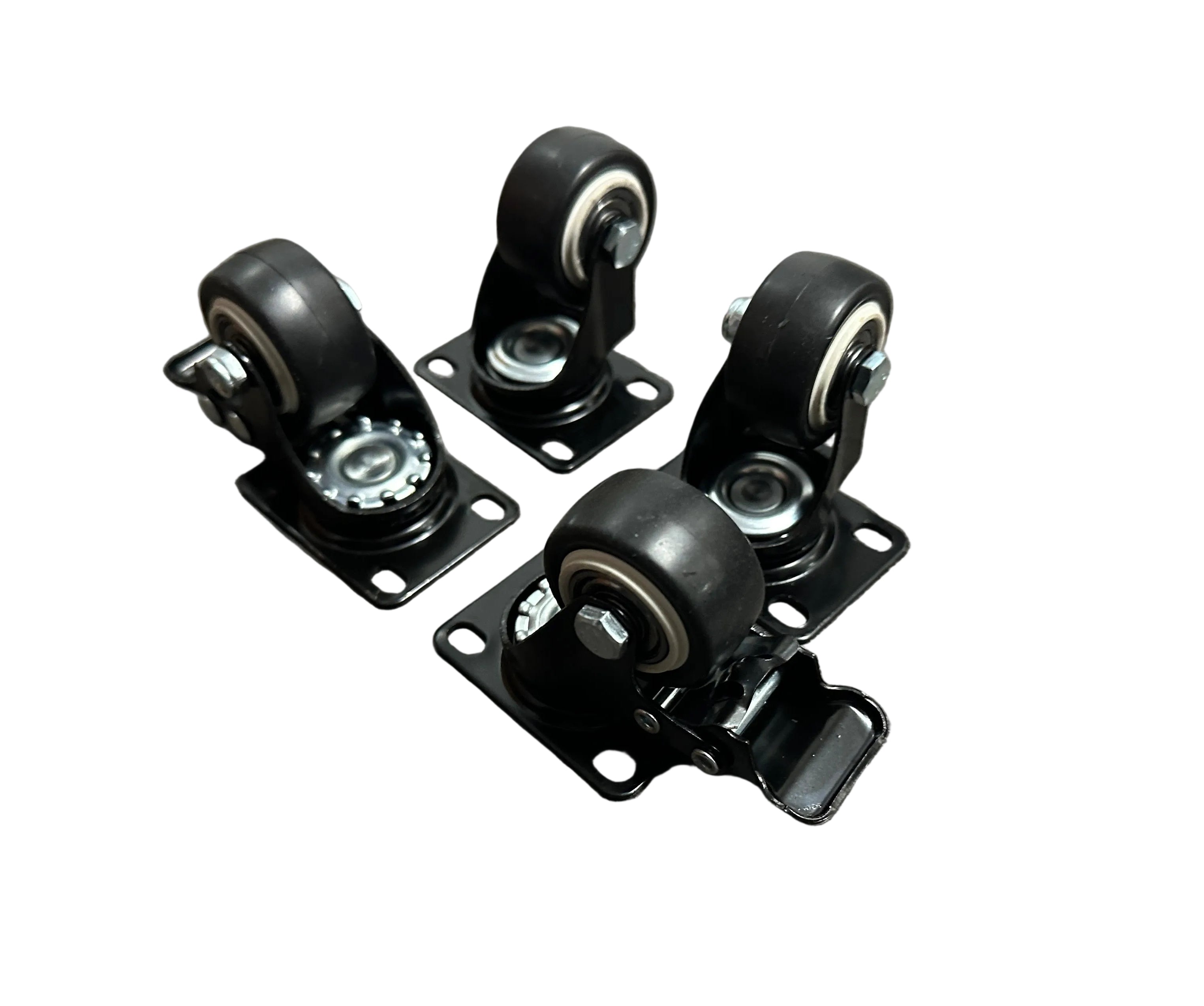 1.5" (40mm) Heavy Duty Swivel Castor Wheels - Set of 4