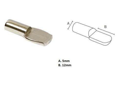 Steel Shelf Support Pin Straight - Suit 5mm Hole