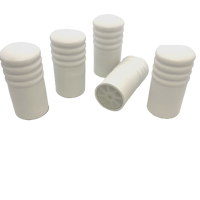 5 x White PVC Stop - 80MM LONG