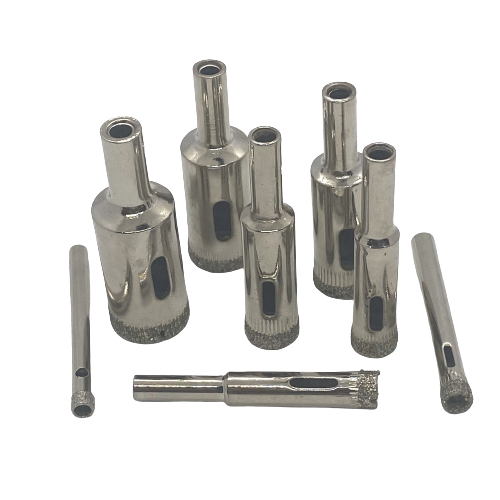 Diamond Tipped Glass Cutter Hole Saw - 8 Piece Set