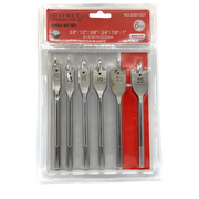 6 Piece Spade Wood Boring Bit Set