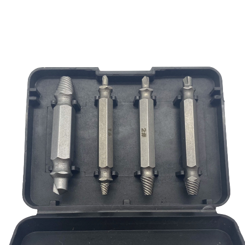 4 Piece Damaged Screw Extractor Set