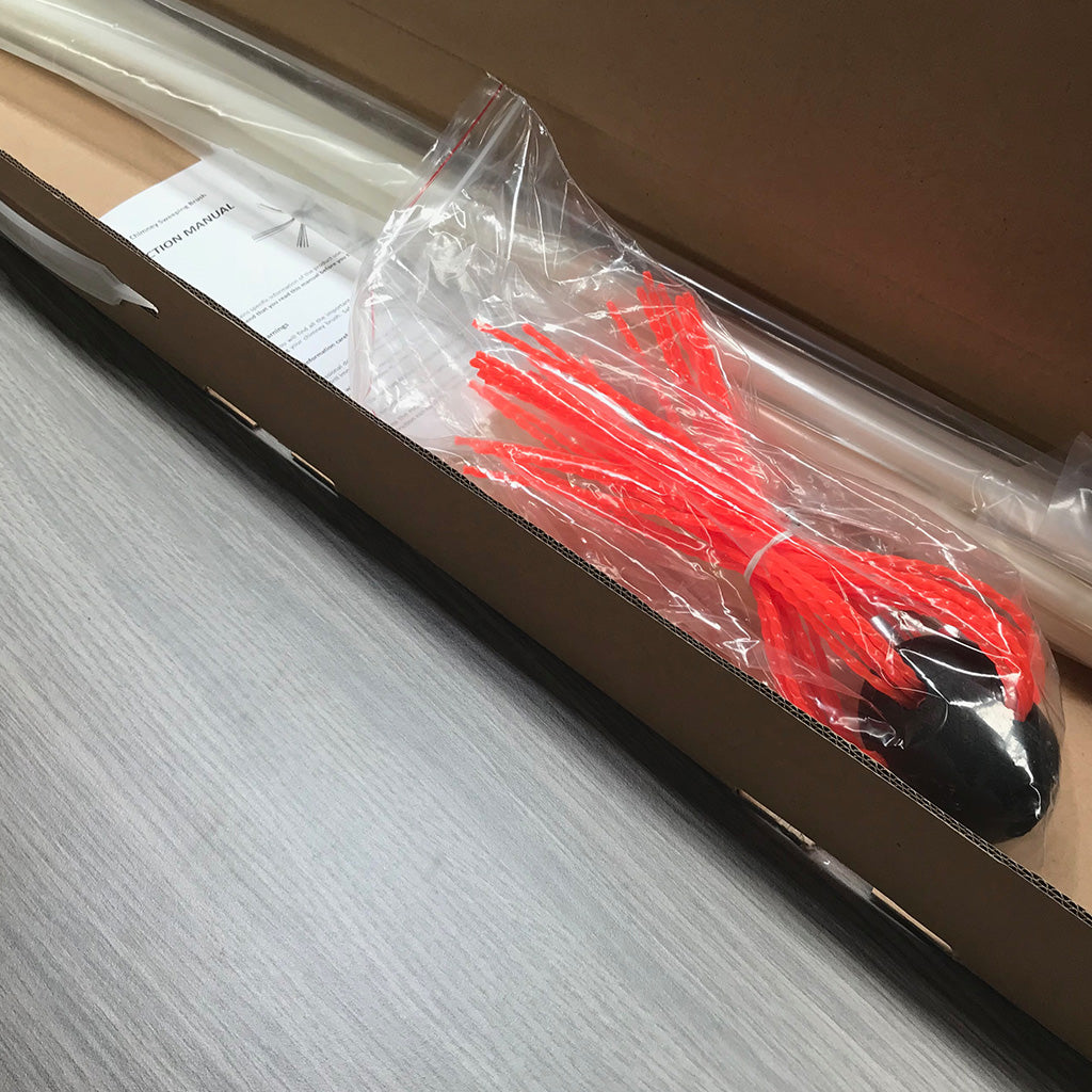 8 Meter Flexible Rod Drill Operated Chimney Cleaning Brush Kit