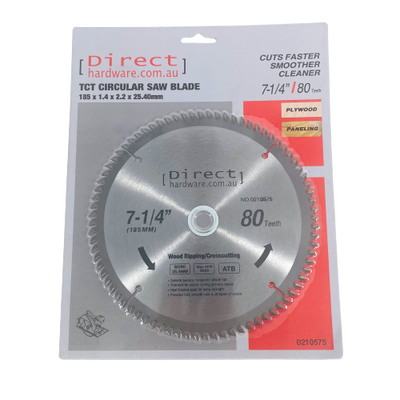 Circular Saw Blades - 185mm - 80T Teeth