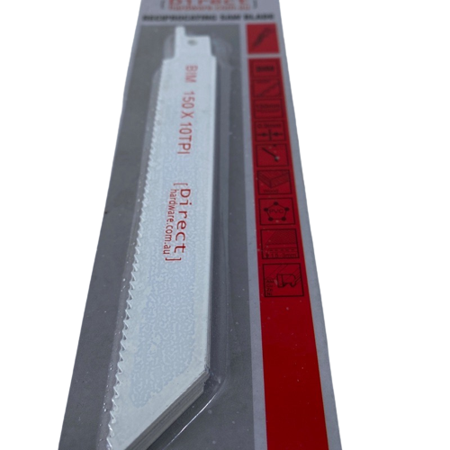 Reciprocating Saw Blades - 150mm / 10TPI (Packs of 5)