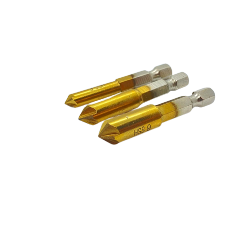6 Piece Chamfer Countersink Deburring Drill Bit Set