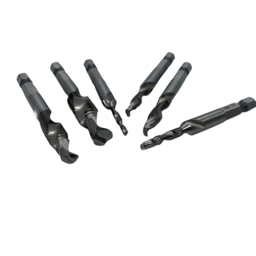 6 Piece Countersink Deburr Set with Hex Shanks