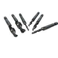 6 Piece Countersink Deburr Set with Hex Shanks