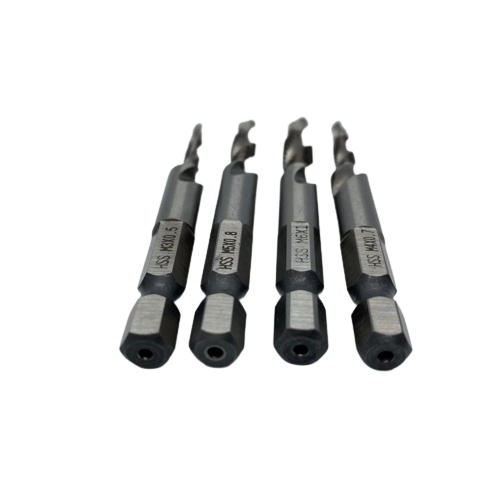 6 Piece Countersink Deburr Set with Hex Shanks