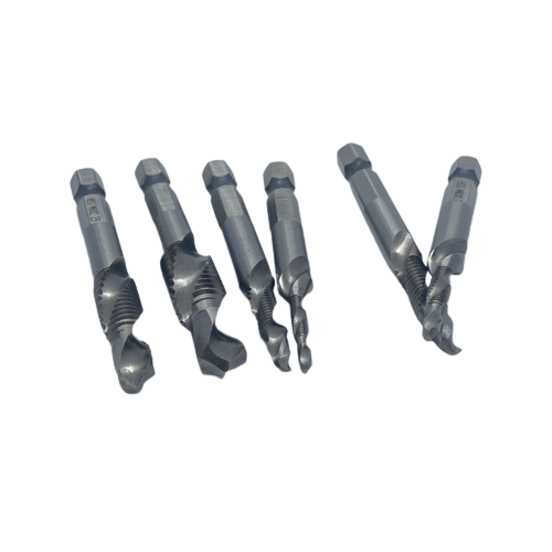 6 Piece Countersink Deburr Set with Hex Shanks