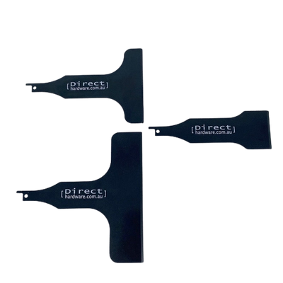 3 Pack Reciprocating Saw Scraper Attachment - 150/100/50mm