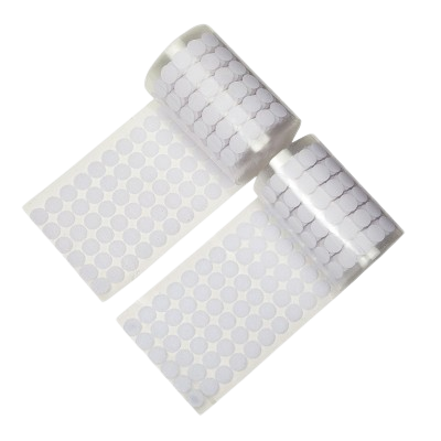 Adhesive HOOK AND LOOP Fastening Dots WHITE / BLACK