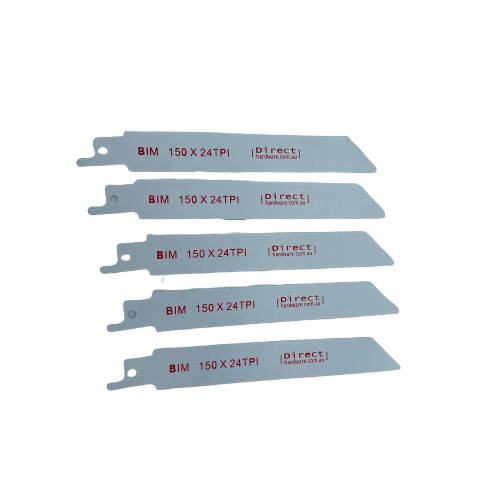 Reciprocating Saw Blades - 150mm / 24TPI (Packs of 5)