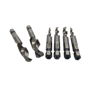 6 Piece Countersink Deburr Set with Hex Shanks