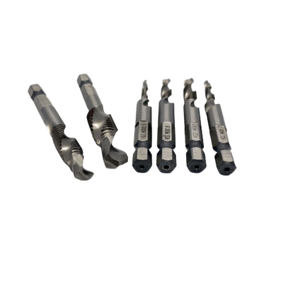 6 Piece Countersink Deburr Set with Hex Shanks