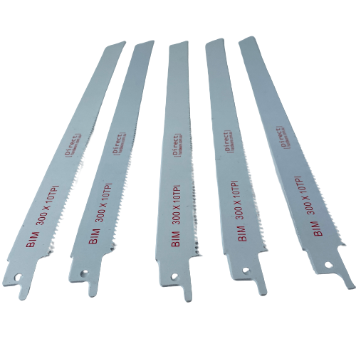 Reciprocating Saw Blades - 300mm / 10TPI (Packs of 5)