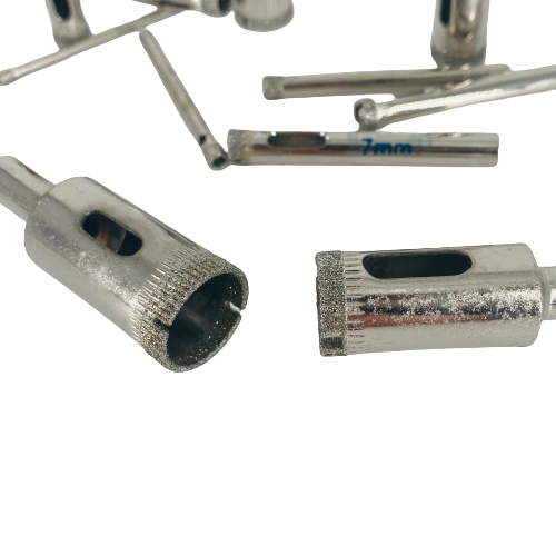 Diamond Tipped Glass Cutter Hole Saw - 12 Piece Set