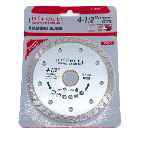 Grinder Blades - 115mm Masonry Diamond (Turbo)