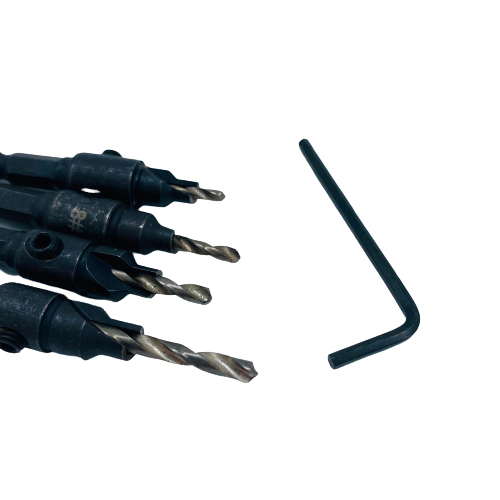 4x HSS Screw Countersink Bit Set