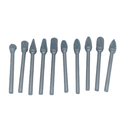 Tungsten Carbide Burrs - 10 Piece Set