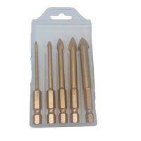 Tile Drill Bits Set - 5 Sizes