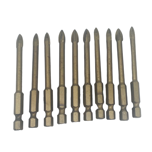 6mm Tile Drill Bits - 10 Piece Set - Hex Shank
