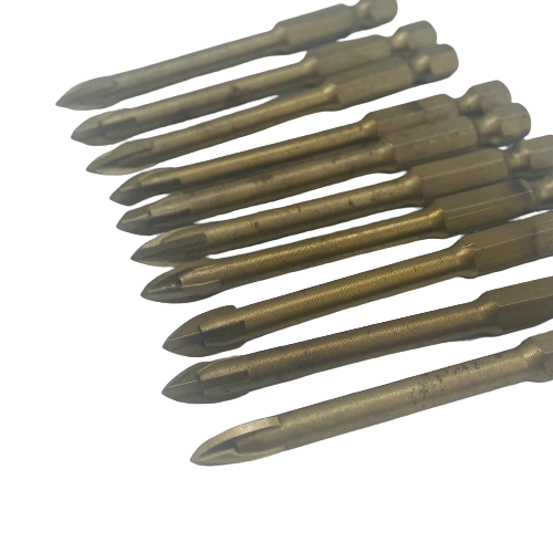 6mm Tile Drill Bits - 10 Piece Set - Hex Shank
