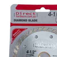 Grinder Blades - 115mm Masonry Diamond (Turbo)