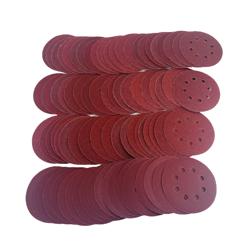 125mm Mixed Orbital Sanding Disc - 100 Pieces