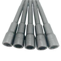 8mm 100mm Long Hex Socket - 5 Pieces