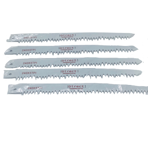 Reciprocating Pruning Saw Blades - 240mm / 5TPI (Packs of 5)