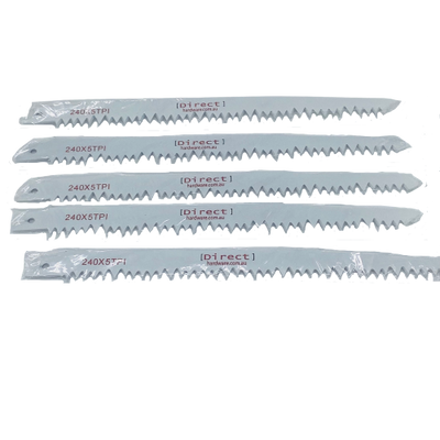 Reciprocating Pruning Saw Blades - 240mm / 5TPI (Packs of 5)