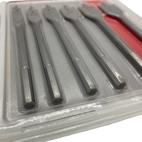 6 Piece Spade Wood Boring Bit Set