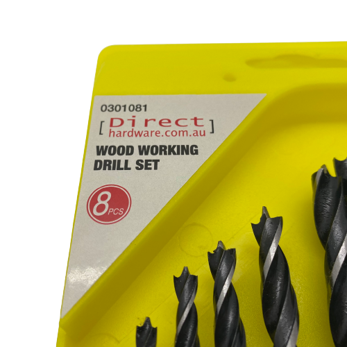 8 Piece Wood Working Heavy Duty Drill Set