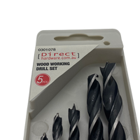 5 Piece Wood Working Heavy Duty Drill Set