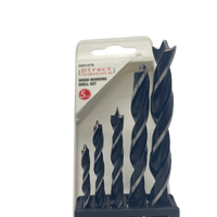 5 Piece Wood Working Heavy Duty Drill Set