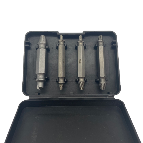 4 Piece Damaged Screw Extractor Set