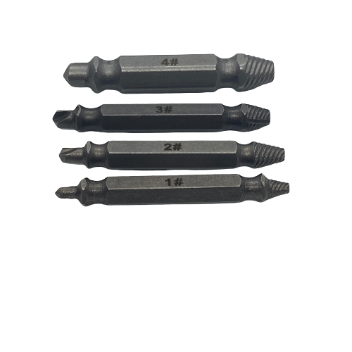 4 Piece Damaged Screw Extractor Set