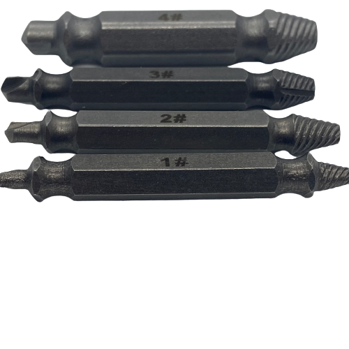 4 Piece Damaged Screw Extractor Set