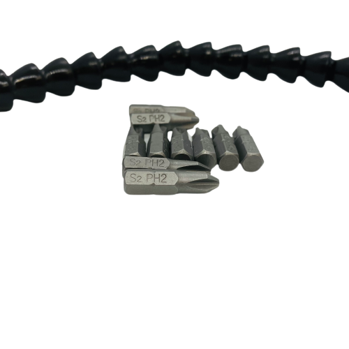 Flexible Drill Bit Extension + 10 x 25mm PH2 Bits