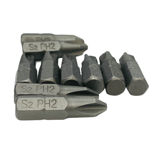 Flexible Drill Bit Extension + 10 x 25mm PH2 Bits