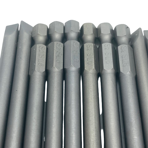 SL6 Straight / Flat Driver Bits (Packs of 10)