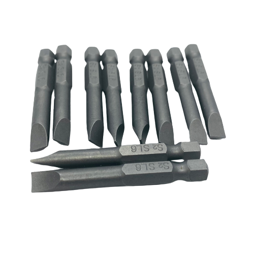 SL6 Straight / Flat Driver Bits (Packs of 10)