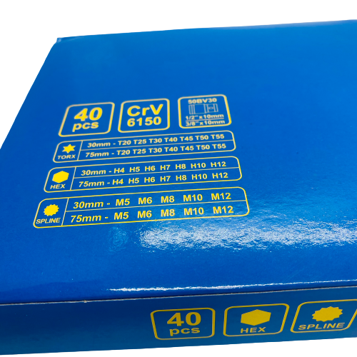 40 Piece Torx Allen Key Hex Socket Set