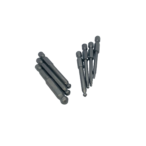 7 Piece 65mm Ball Head Bit Set - Hex Shank