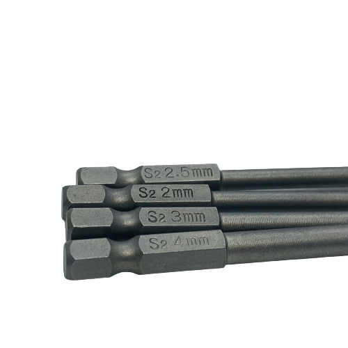 7 Piece 65mm Ball Head Bit Set - Hex Shank