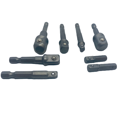 8 piece Drill Adapter Set 1/4" 3/8" 1/2"